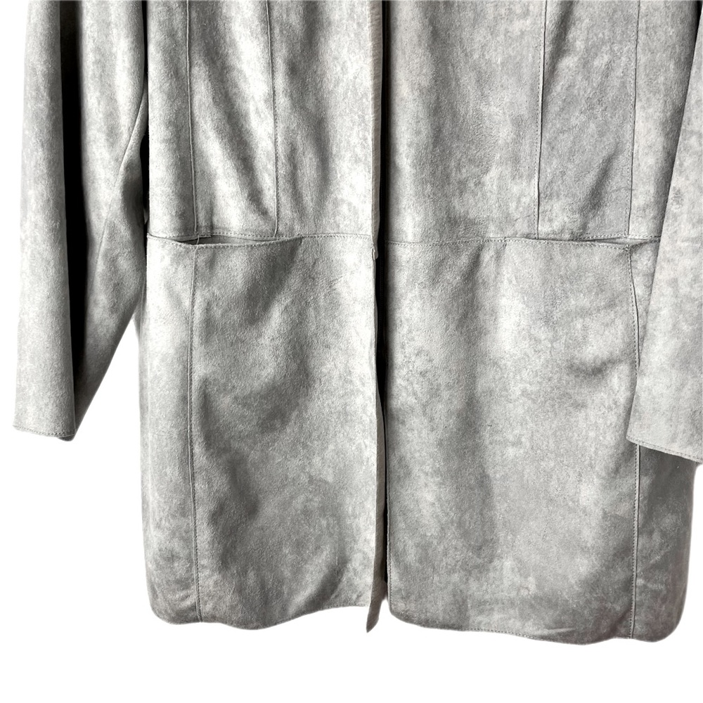 MAINPOL Faux Suede Mid Length Jacket - Picture 4 of 11